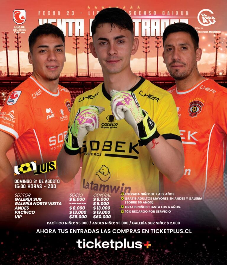 Entradas Cobreloa vs San Luis - Club de Deportes Cobreloa