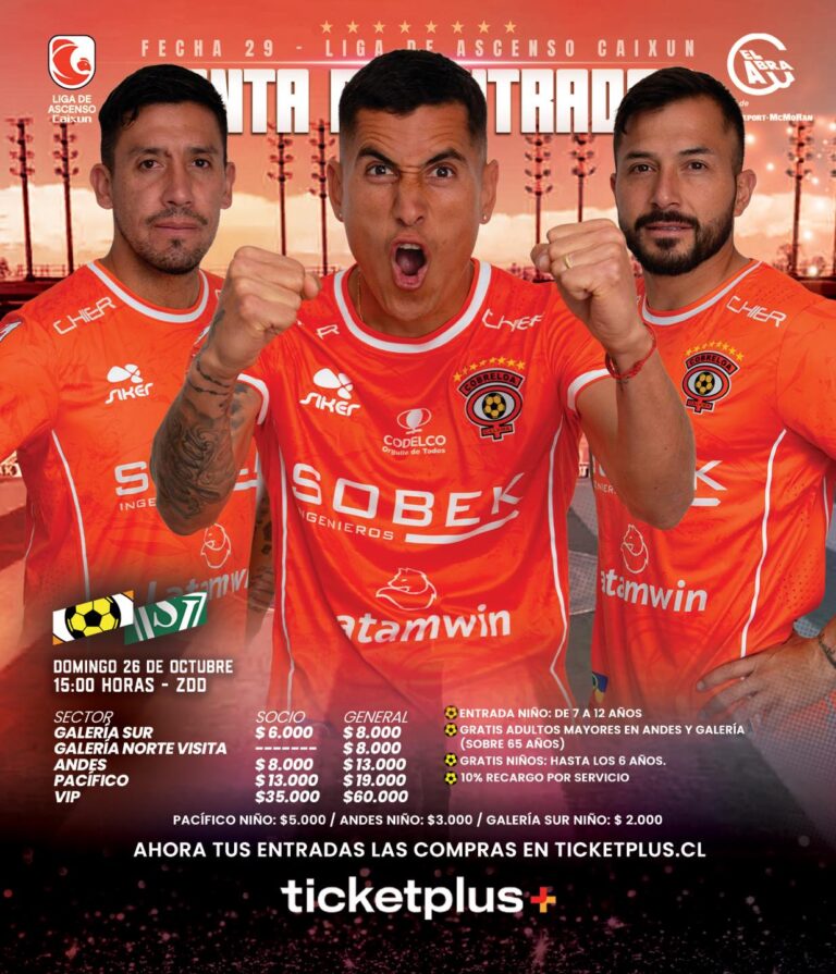 Entradas Cobreloa vs Santiago Wanderers - Club de Deportes Cobreloa