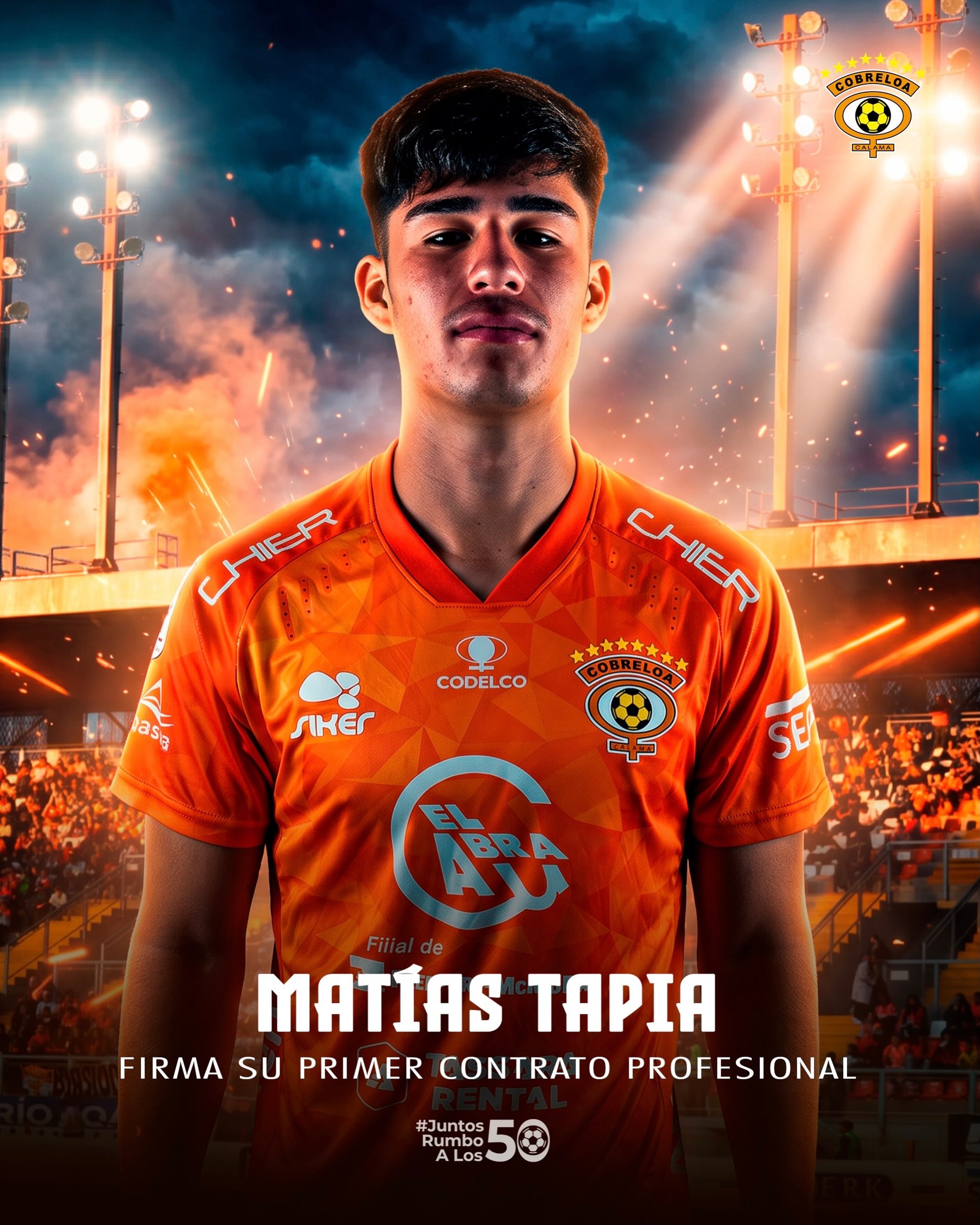 Matías Tapia firmó su primer contrato profesional